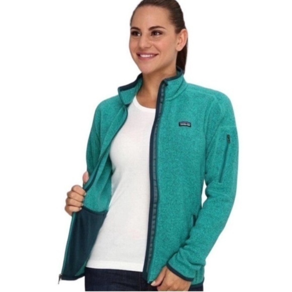 Patagonia Better Sweater Full Zip Fleece Jacket Teal Green Size Small